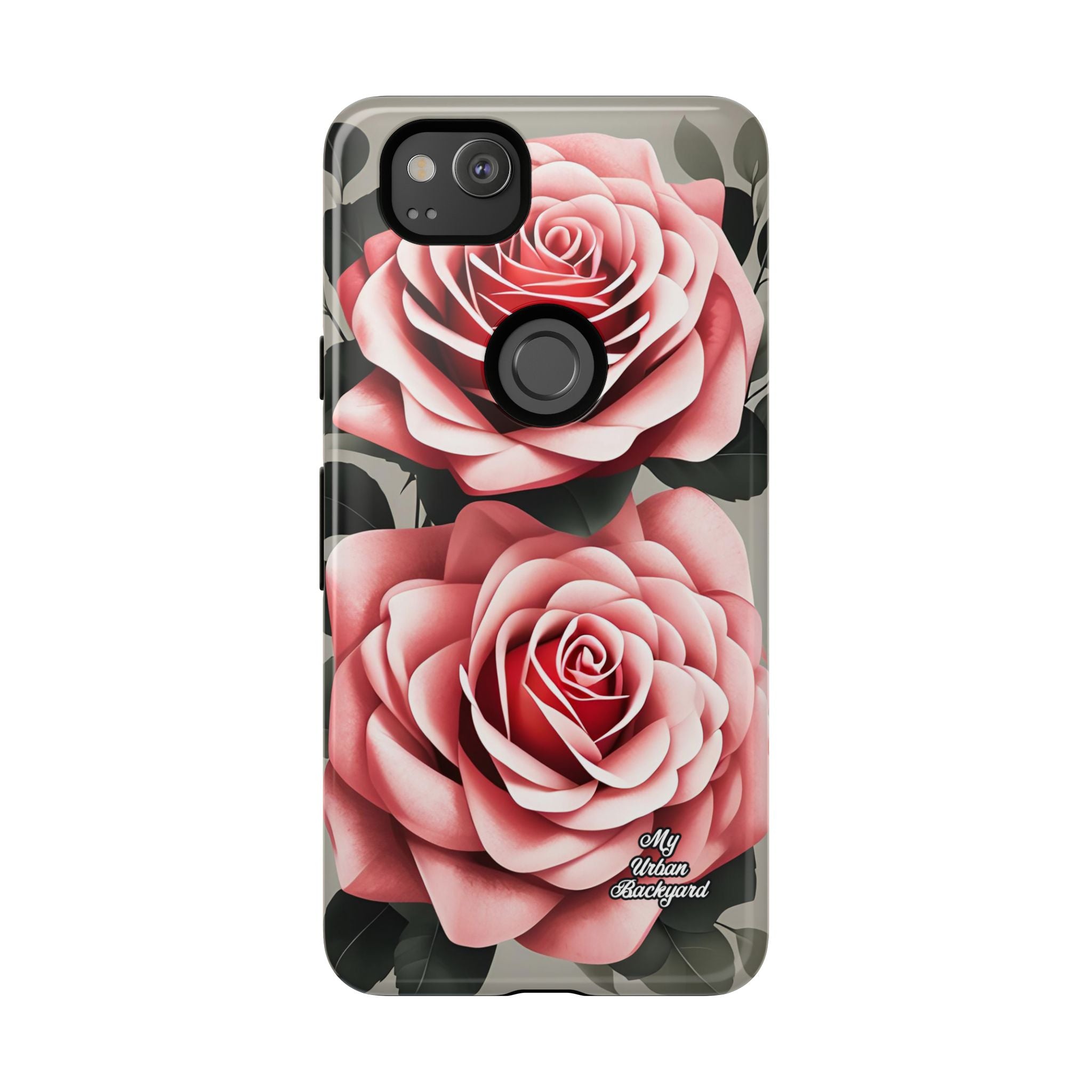 Pink Rose Flowers, Cell Phone Case - Apple, Samsung or Google Pixel