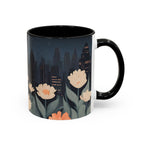 Cityscape with Flowers, Ceramic Coffee Mug