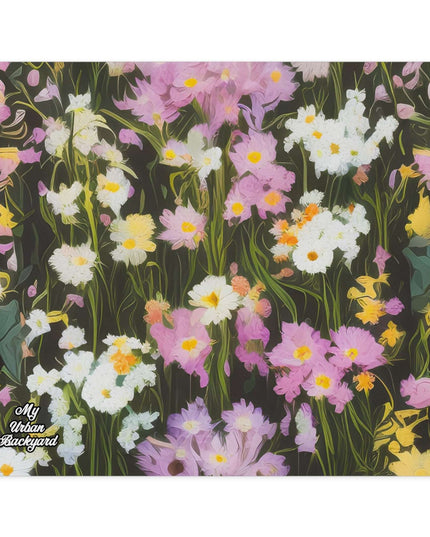 Computer Mouse Pad, Non-slip rubber bottom, Soft Wildflowers