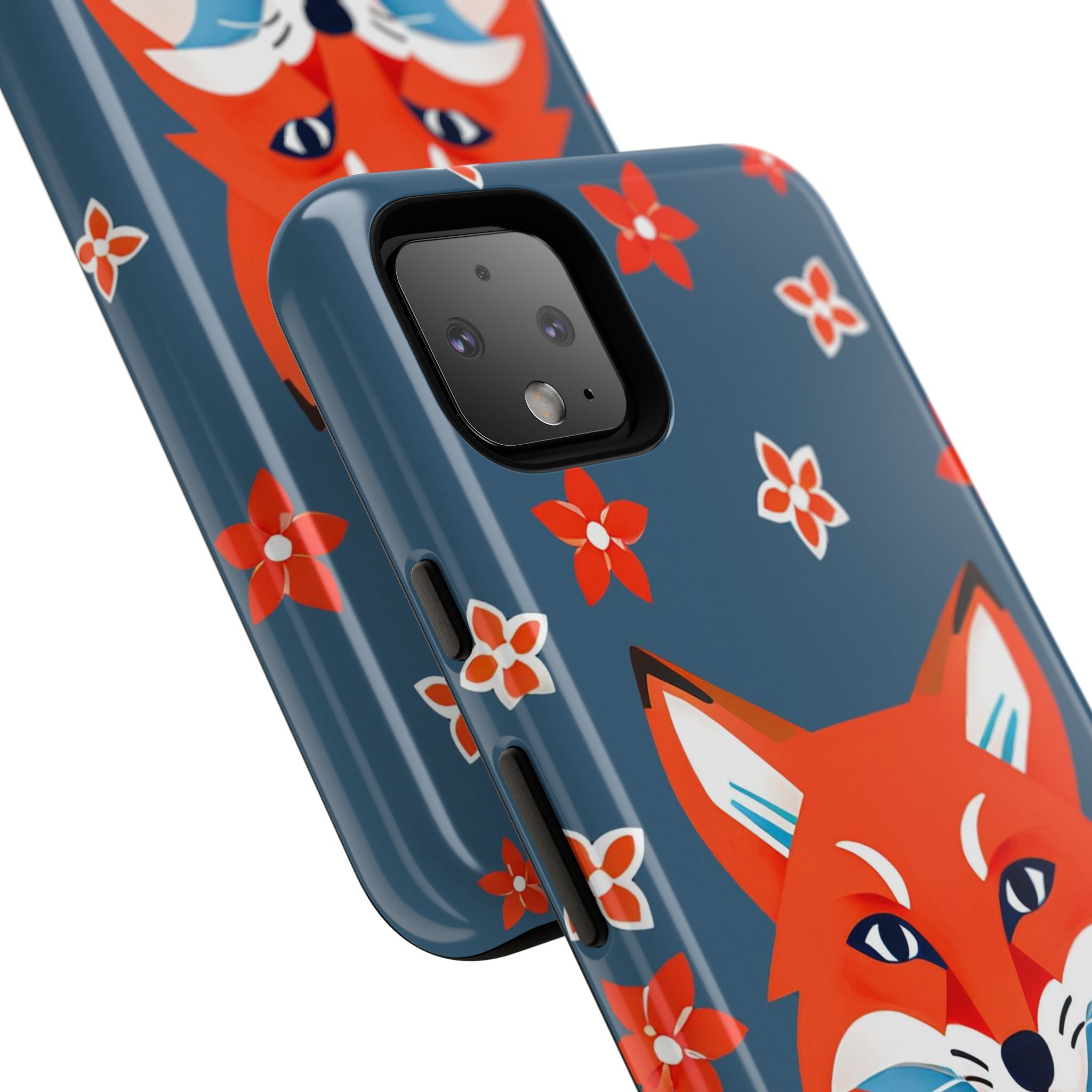 Fox with Flowers, Cell Phone Case - Apple, Samsung, Google Pixel