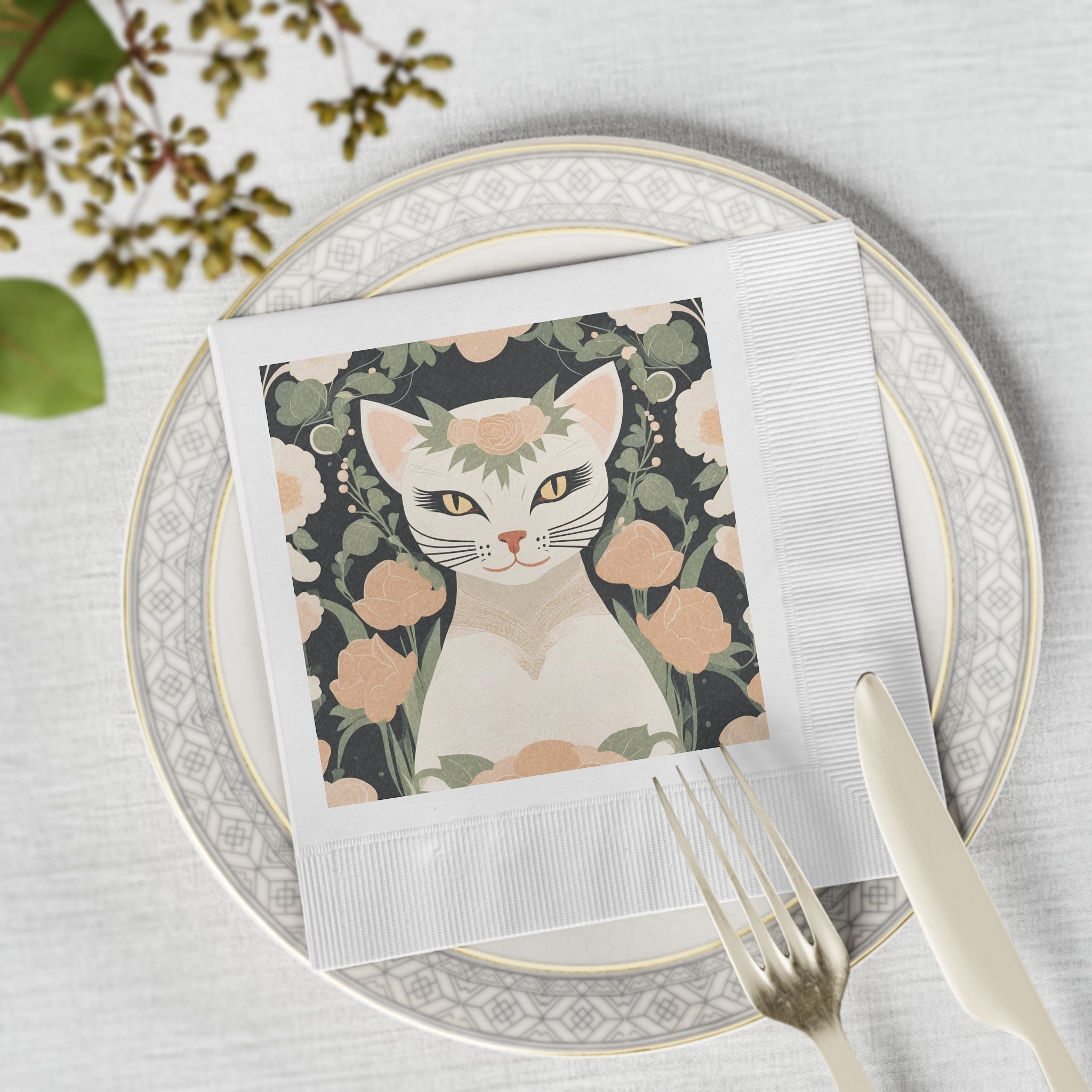 Genevieve Meowcroft, Cat Napkins