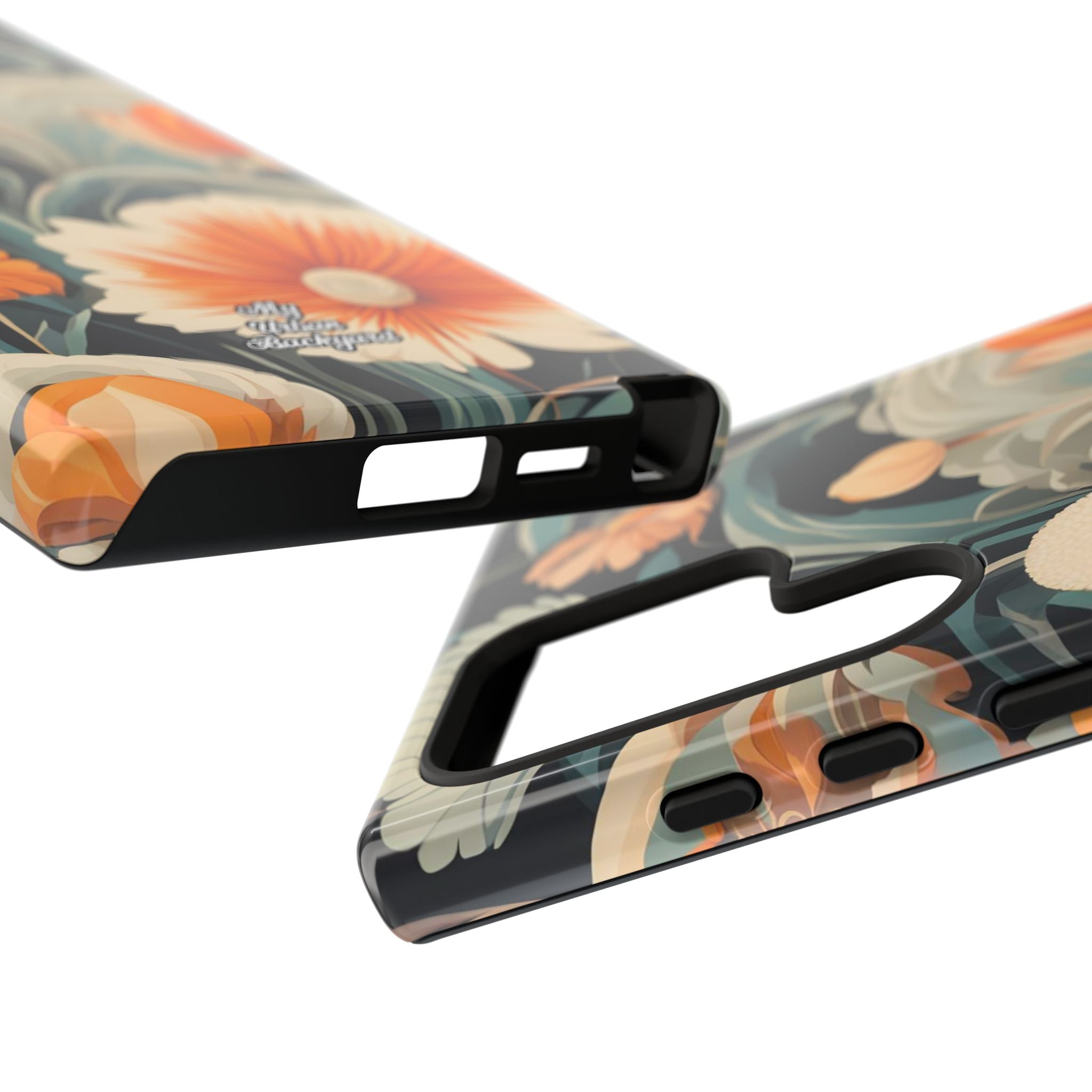 Orange and White Flowers, Cell Phone Case - Apple, Samsung, Google Pixel