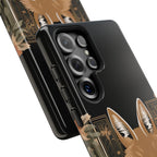 Art Deco Coyote with Flower, Cell Phone Case - Apple, Samsung, Google Pixel