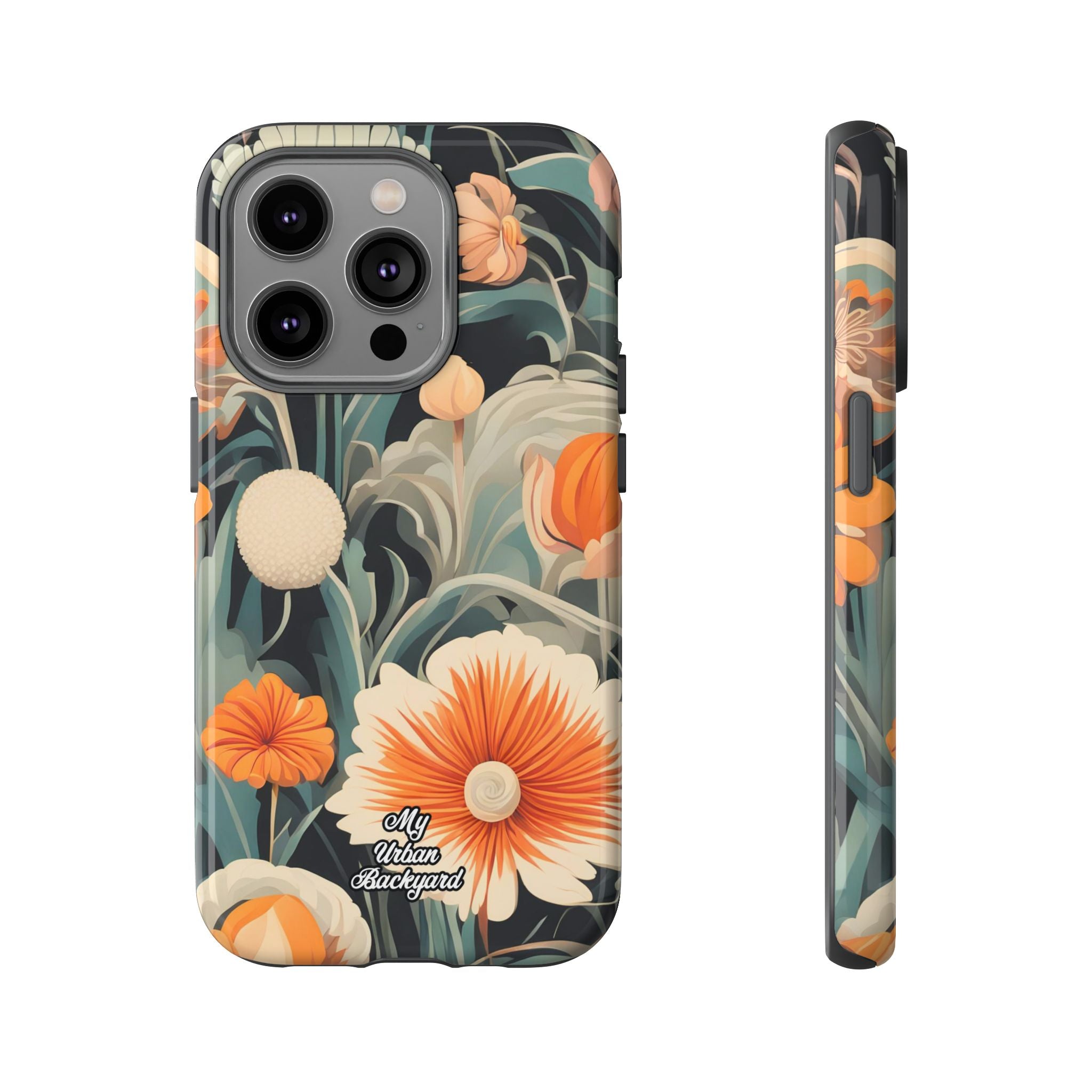 Orange and White Flowers, Cell Phone Case - Apple, Samsung, Google Pixel