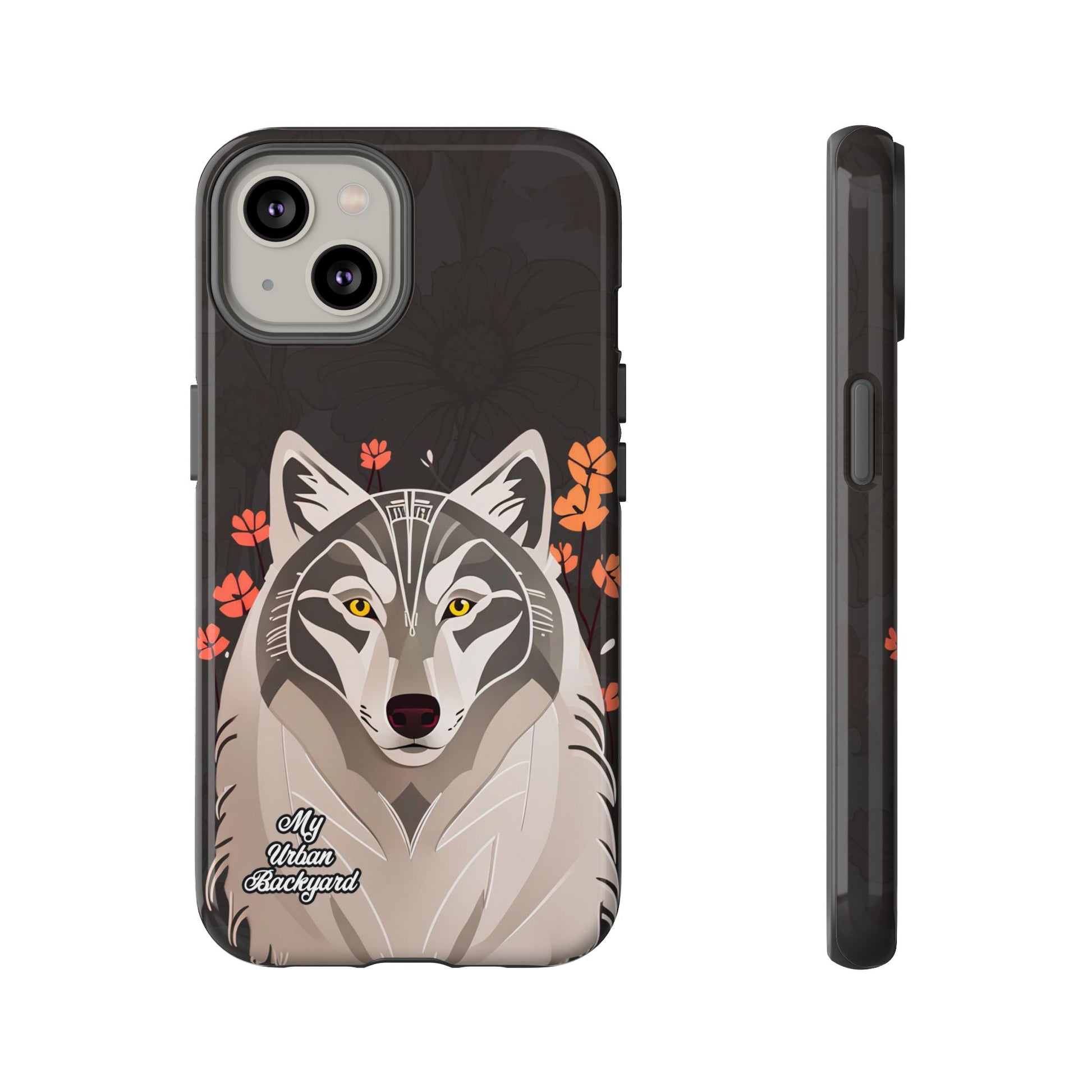 Art Deco Wolf, Cell Phone Case - Apple, Samsung, Google Pixel