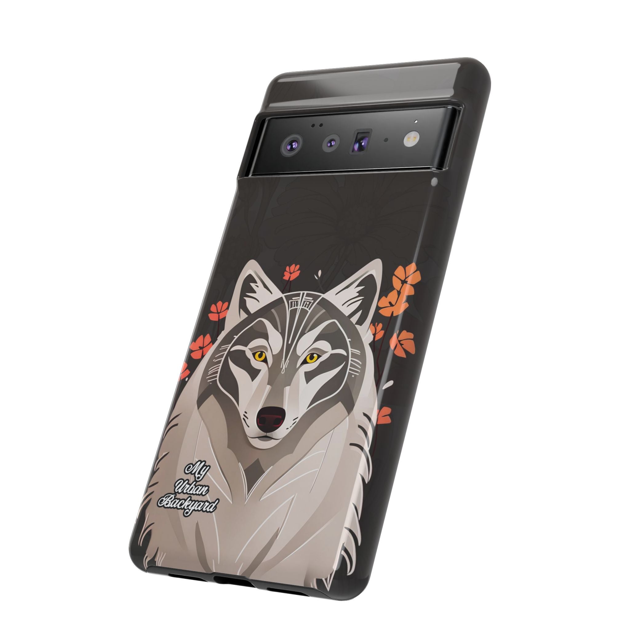 Art Deco Wolf, Cell Phone Case - Apple, Samsung, Google Pixel