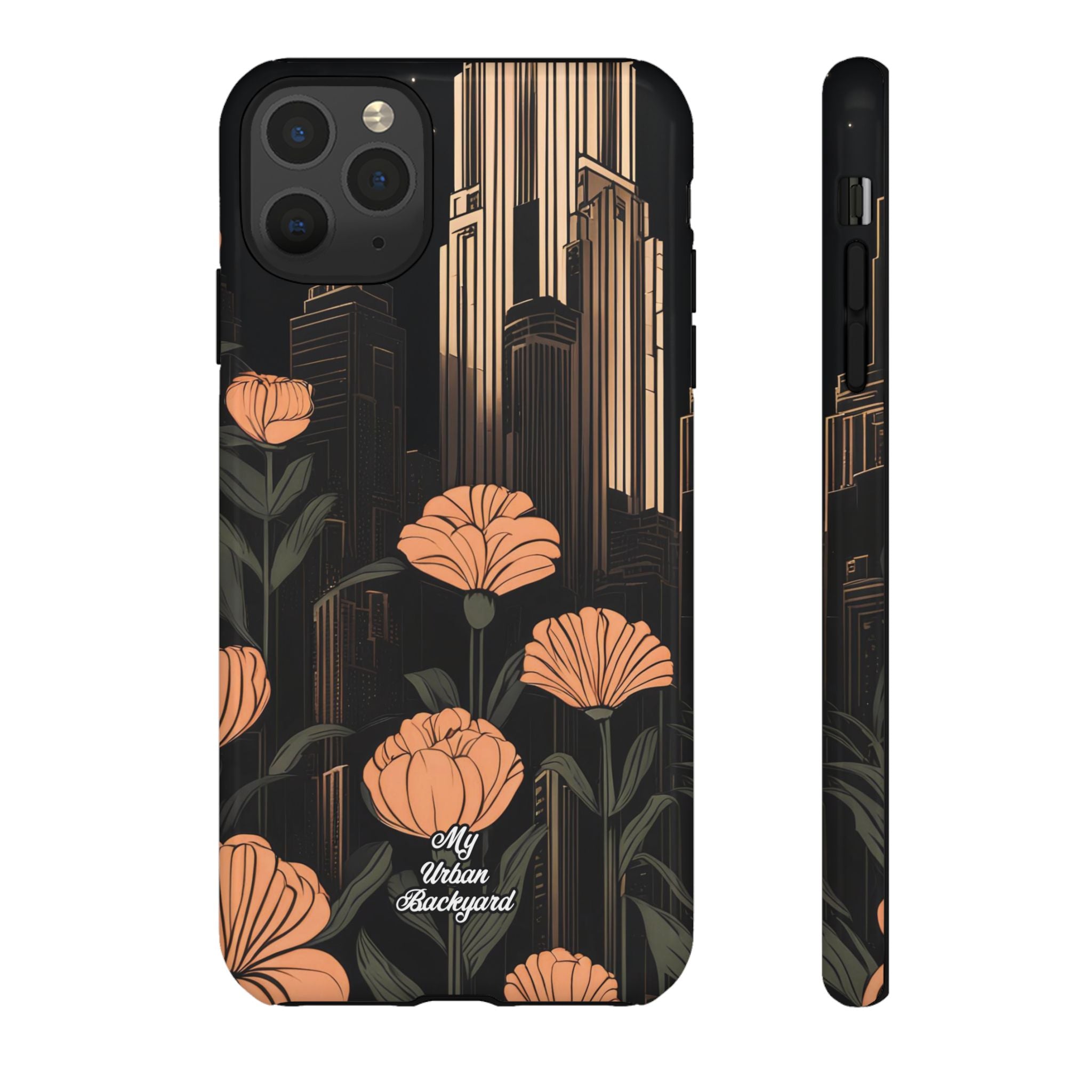 Urban Evening with Flowers, Cell Phone Case