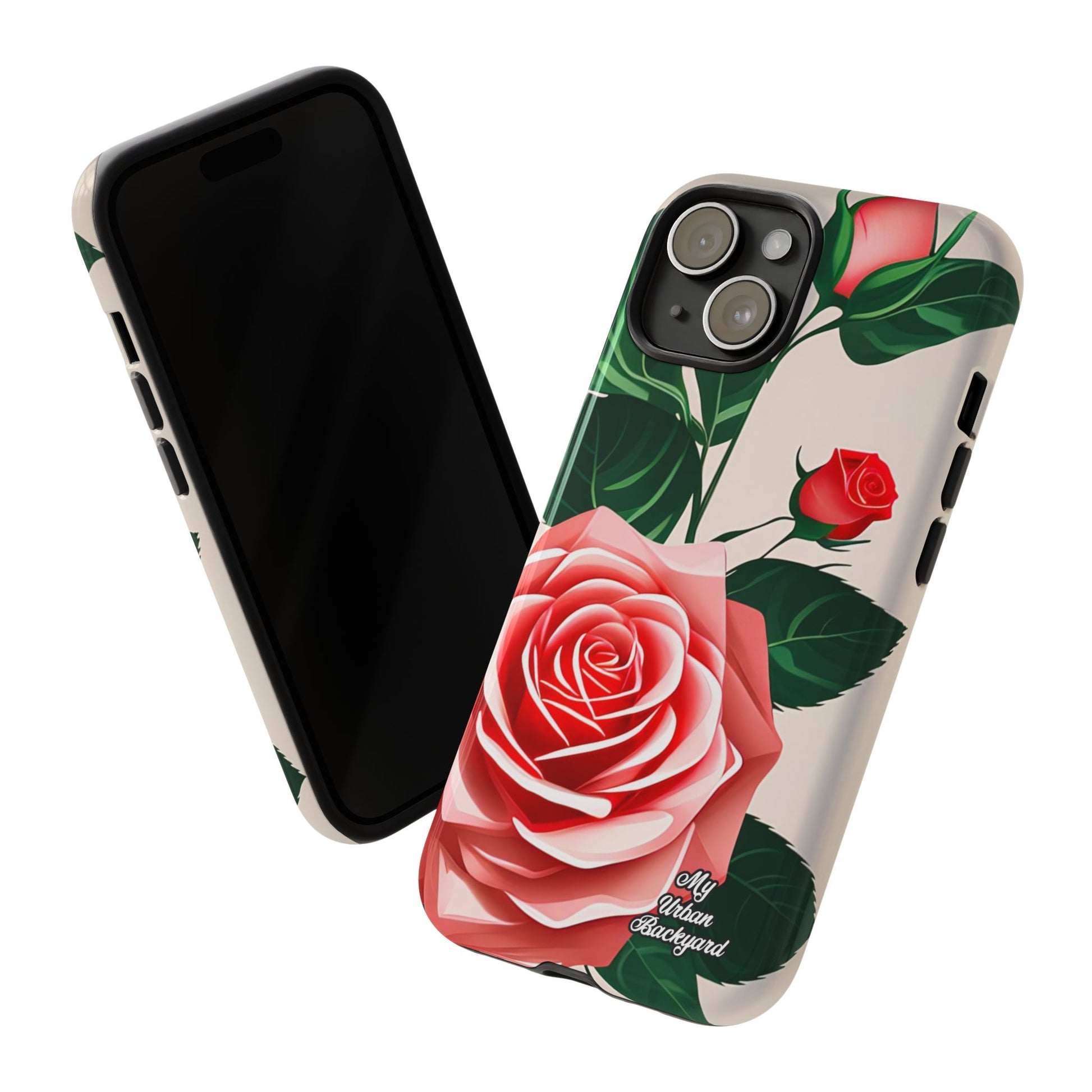 Pink Rose Flowers, Cell Phone Case - Apple, Samsung, Google Pixel