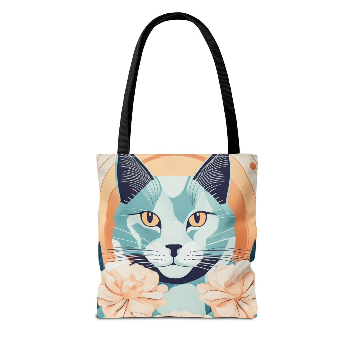 Leo Bluemane, Floral Cat Tote Bag