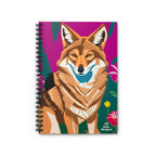 Coyote and Wildflowers, Spiral Notebook Journal - Write in Style