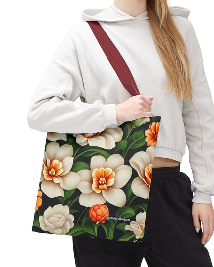 Pretty Flowers Tote Bag with Cotton Handles For Everyday Use, 3 Sizes