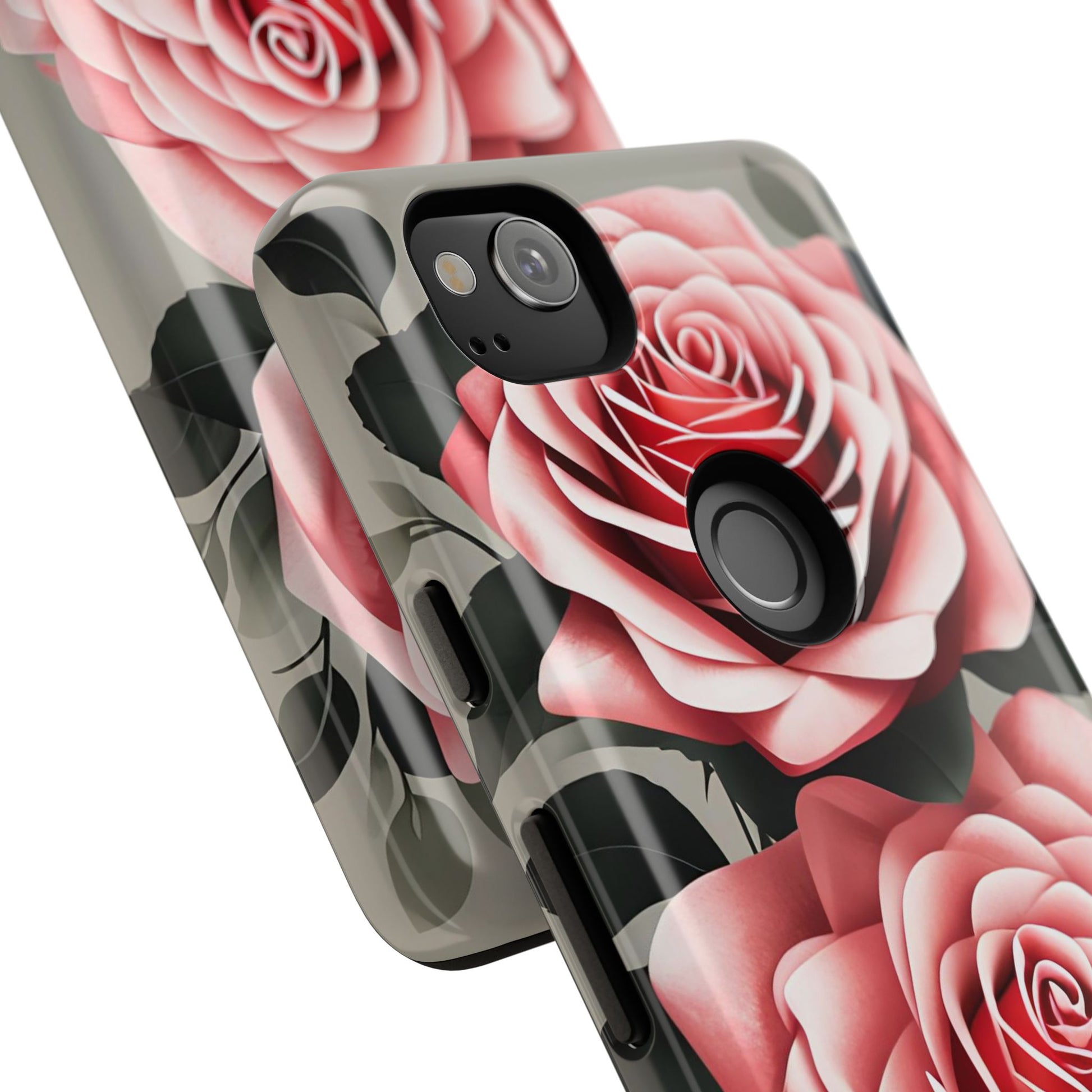 Pink Rose Flowers, Cell Phone Case - Apple, Samsung, Google Pixel