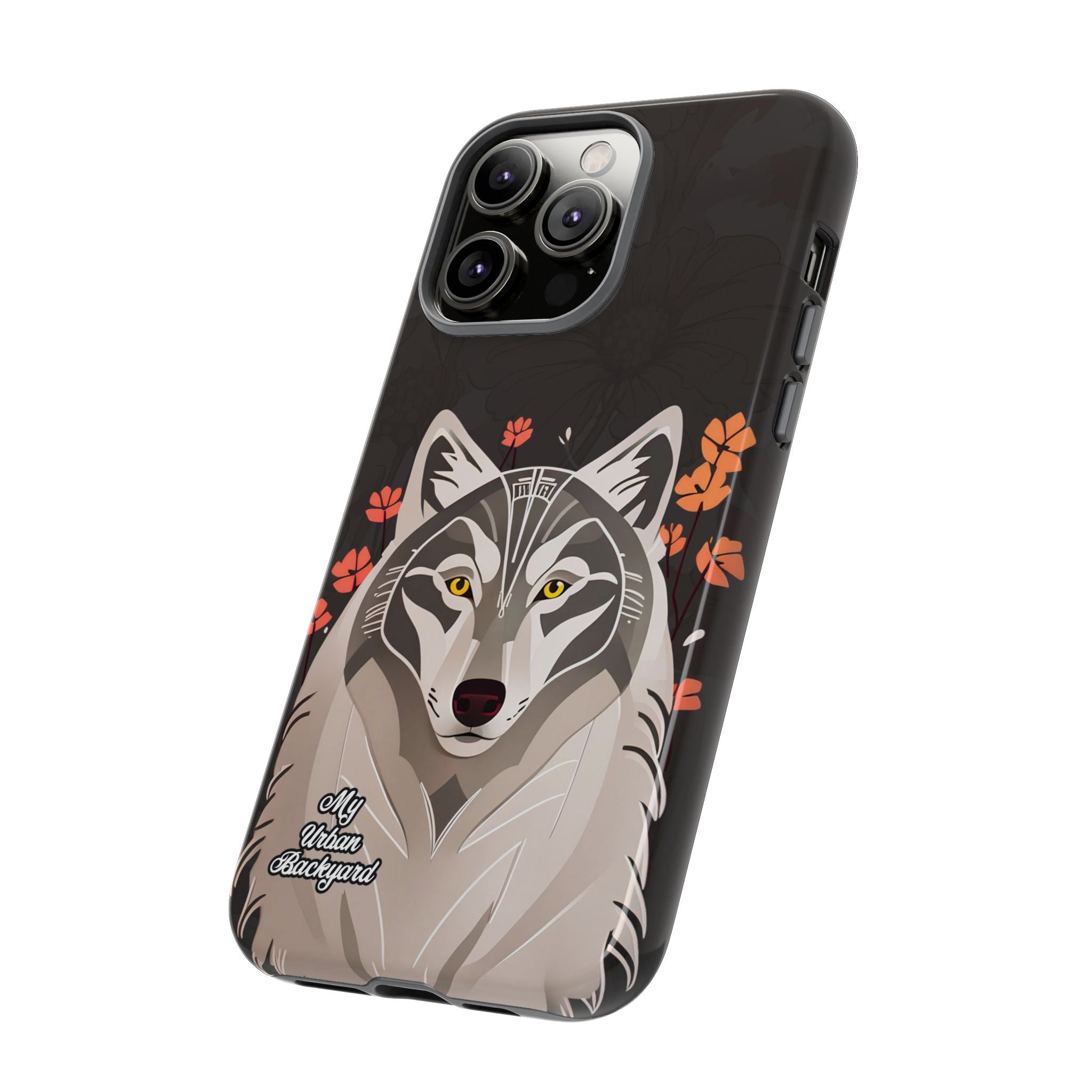 Art Deco Wolf, Cell Phone Case - Apple, Samsung, Google Pixel