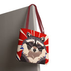 Ziggy Starspaws, Raccoon Tote Bag with Cotton Handles For Everyday Use, 3 Sizes