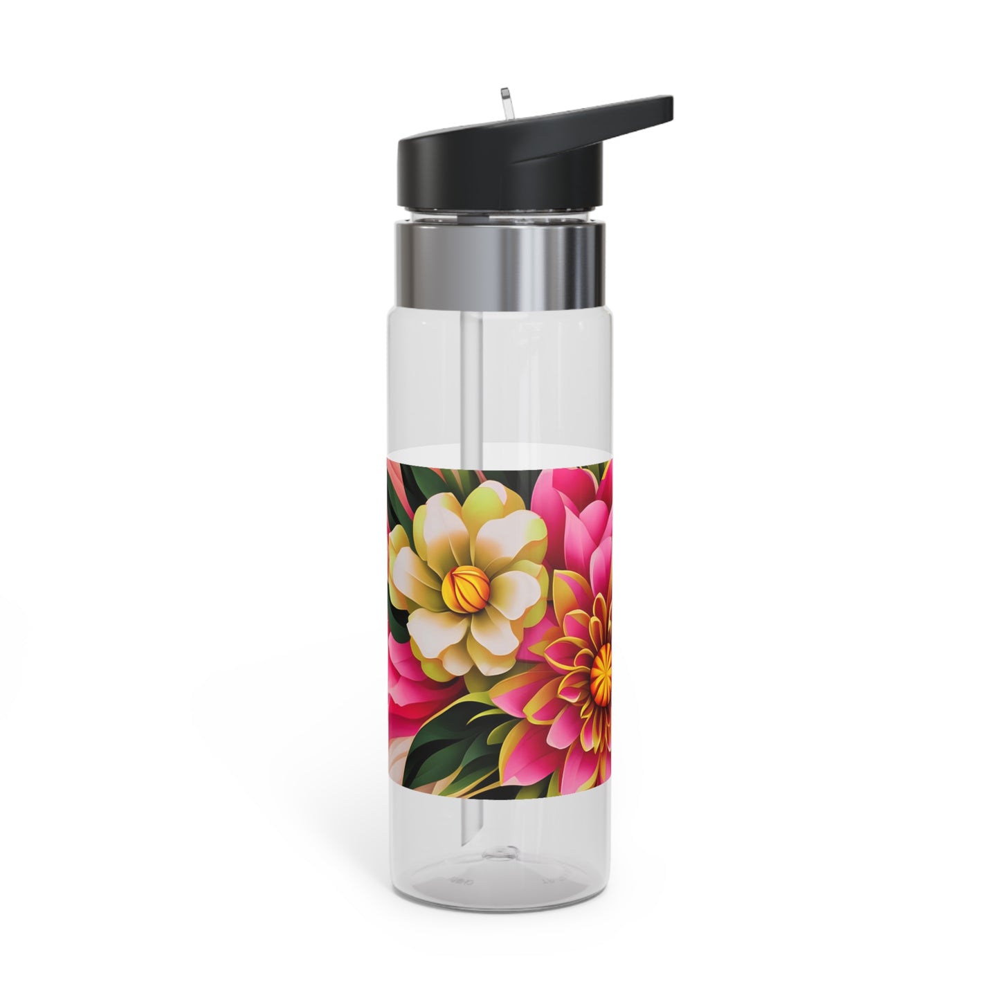 Vibrant Flowers, 20oz Sport Water Bottle, BPA-Free, Tritan™ plastic