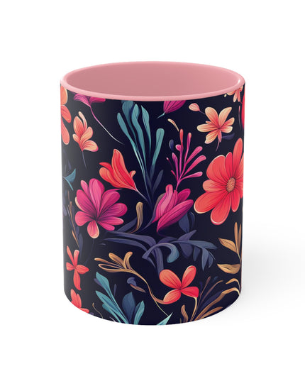 Night Blooming Wildflowers, Ceramic Mug - Perfect for Coffee, Tea, and More!