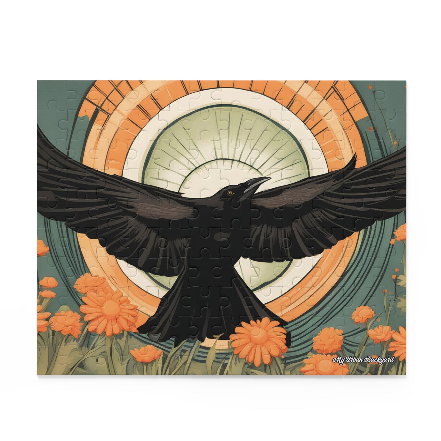 Flying Crow, Jigsaw Puzzle, (120, 252, or 500-Piece)