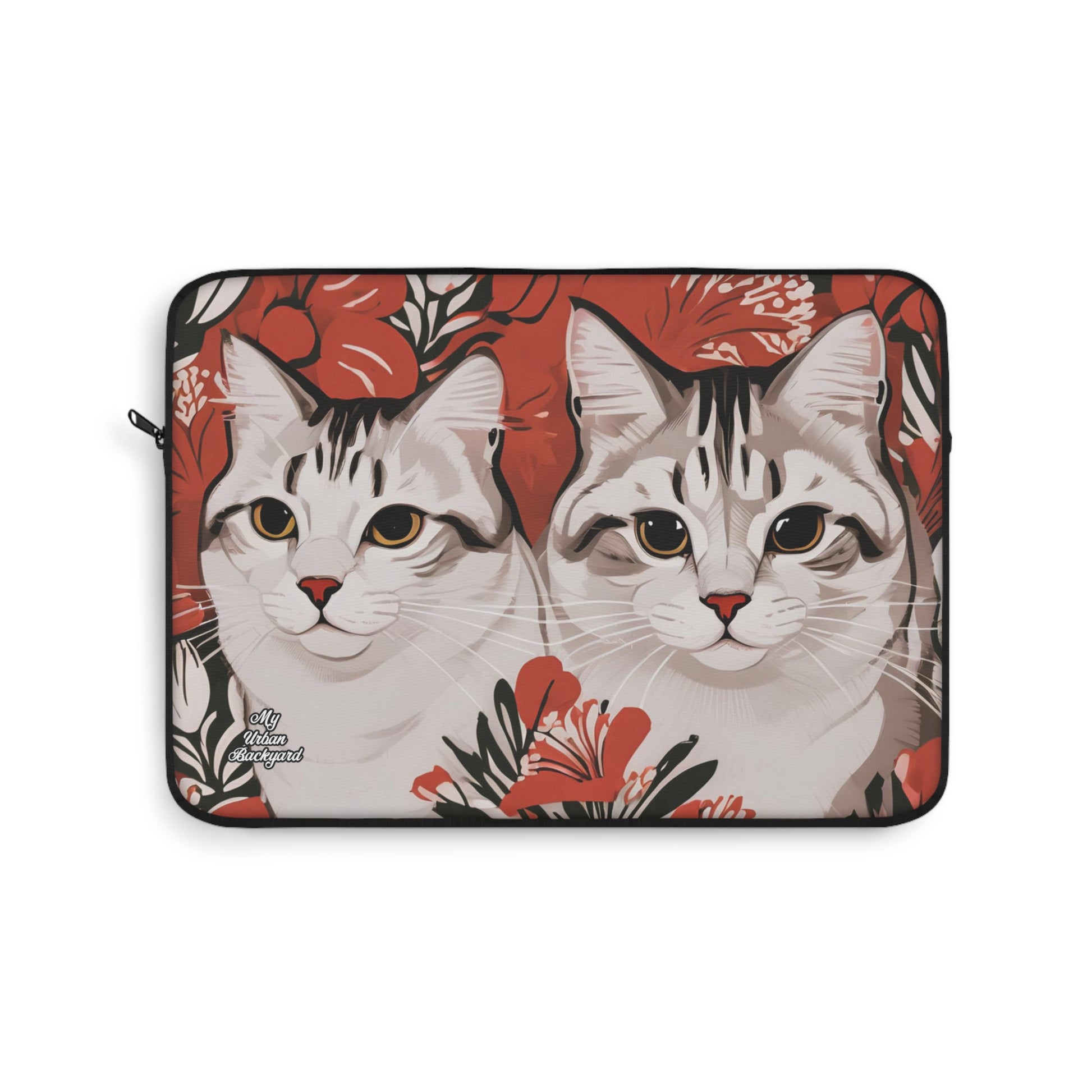 Tess & Jess Clawfield, Cat Laptop Carrying Case, Top Loading Sleeve for School or Work
