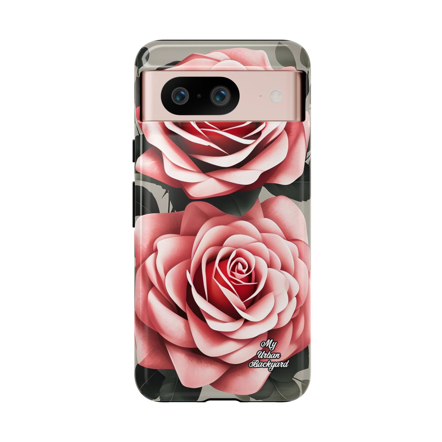 Pink Rose Flowers, Cell Phone Case - Apple, Samsung or Google Pixel