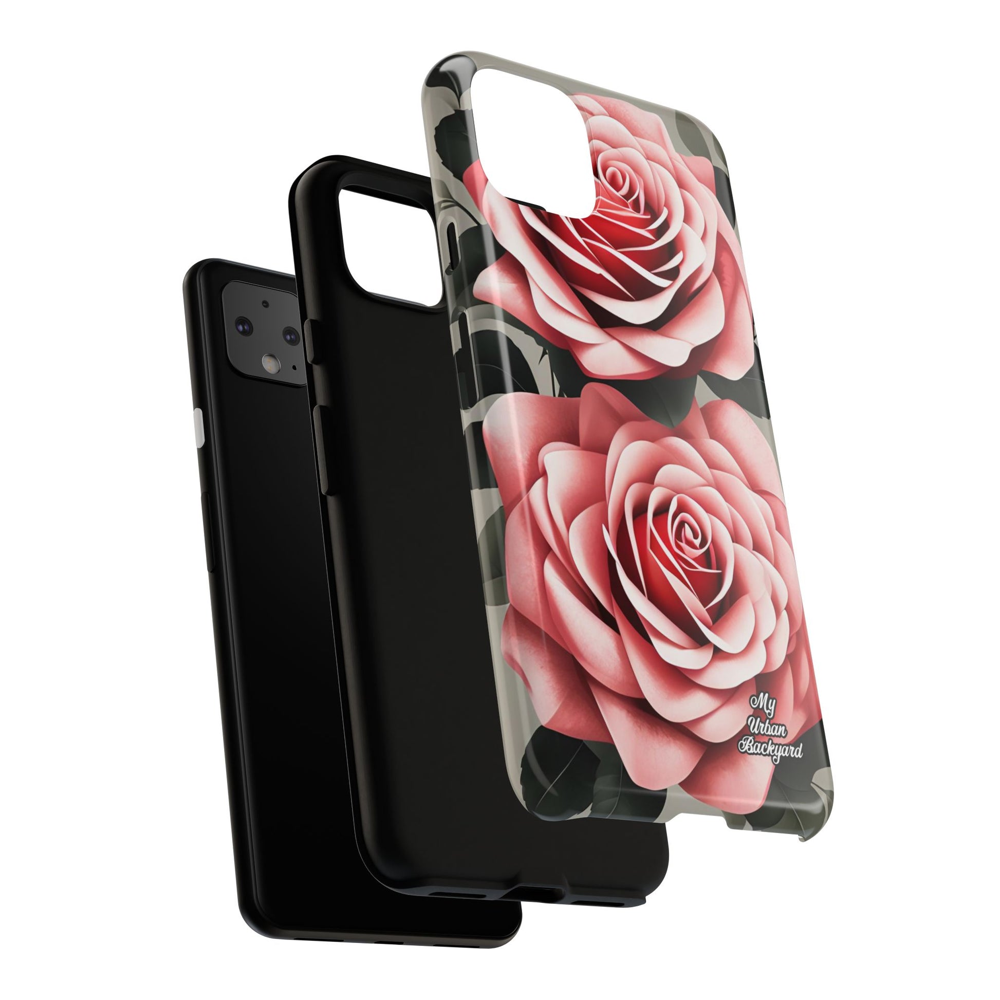 Pink Rose Flowers, Cell Phone Case - Apple, Samsung, Google Pixel