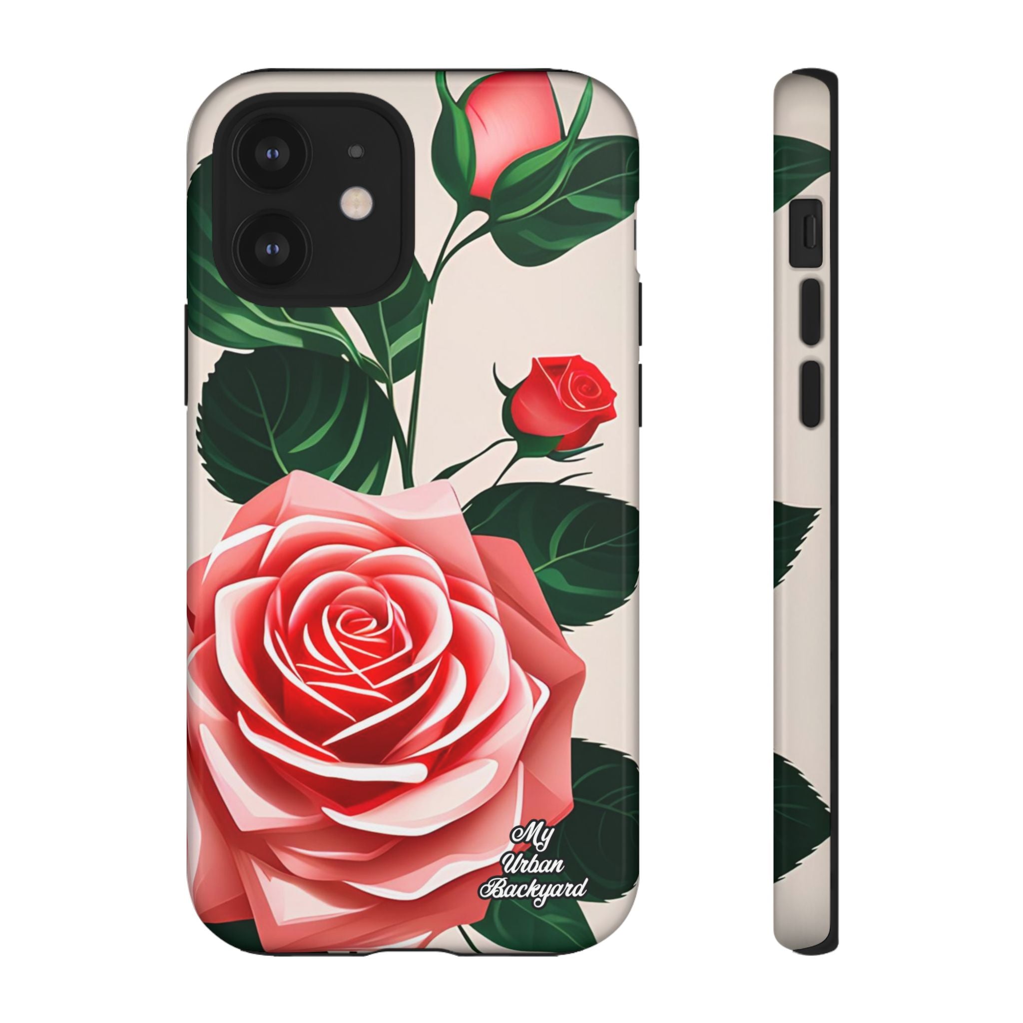 Pink Rose Flowers, Cell Phone Case - Apple, Samsung, Google Pixel