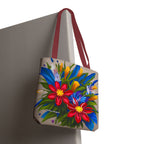 Vibrant Wildflowers Tote Bag with Cotton Handles For Everyday Use, 3 Sizes