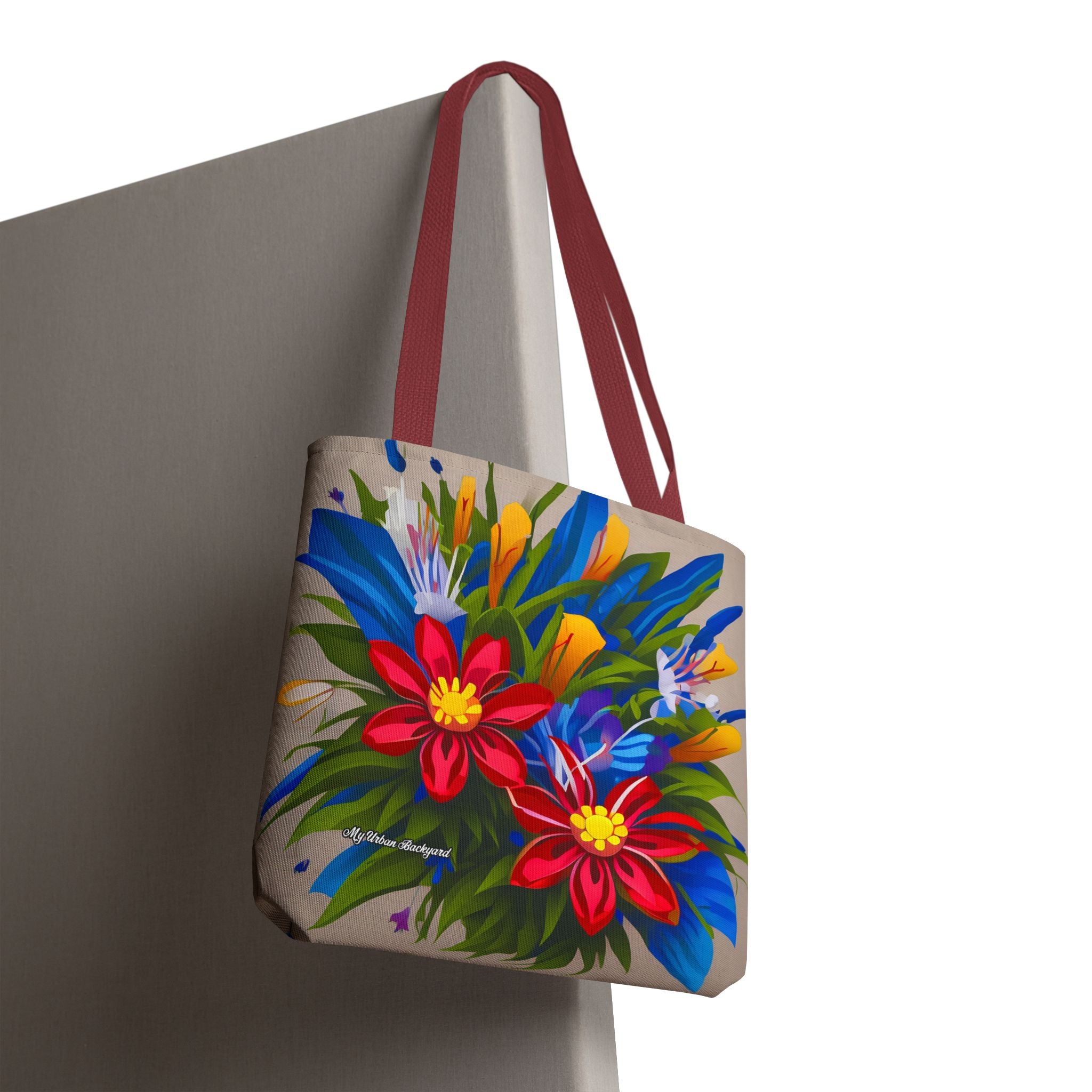 Vibrant Wildflowers Tote Bag with Cotton Handles For Everyday Use, 3 Sizes
