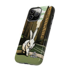 White Rabbit on a City Street, Cell Phone Case - Apple, Samsung, Google Pixel