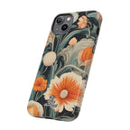 Orange and White Flowers, Cell Phone Case - Apple, Samsung, Google Pixel