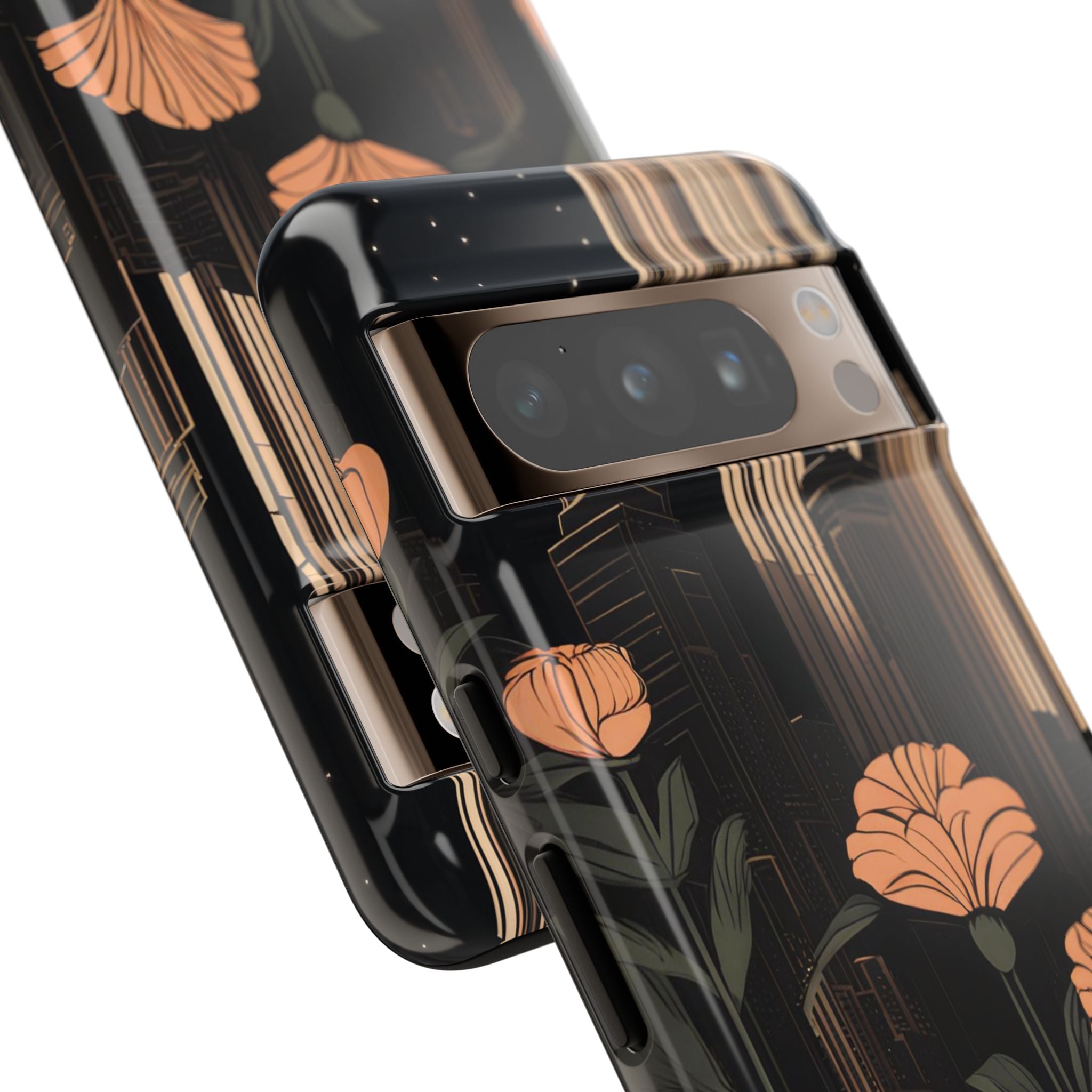 Urban Evening with Flowers, Cell Phone Case