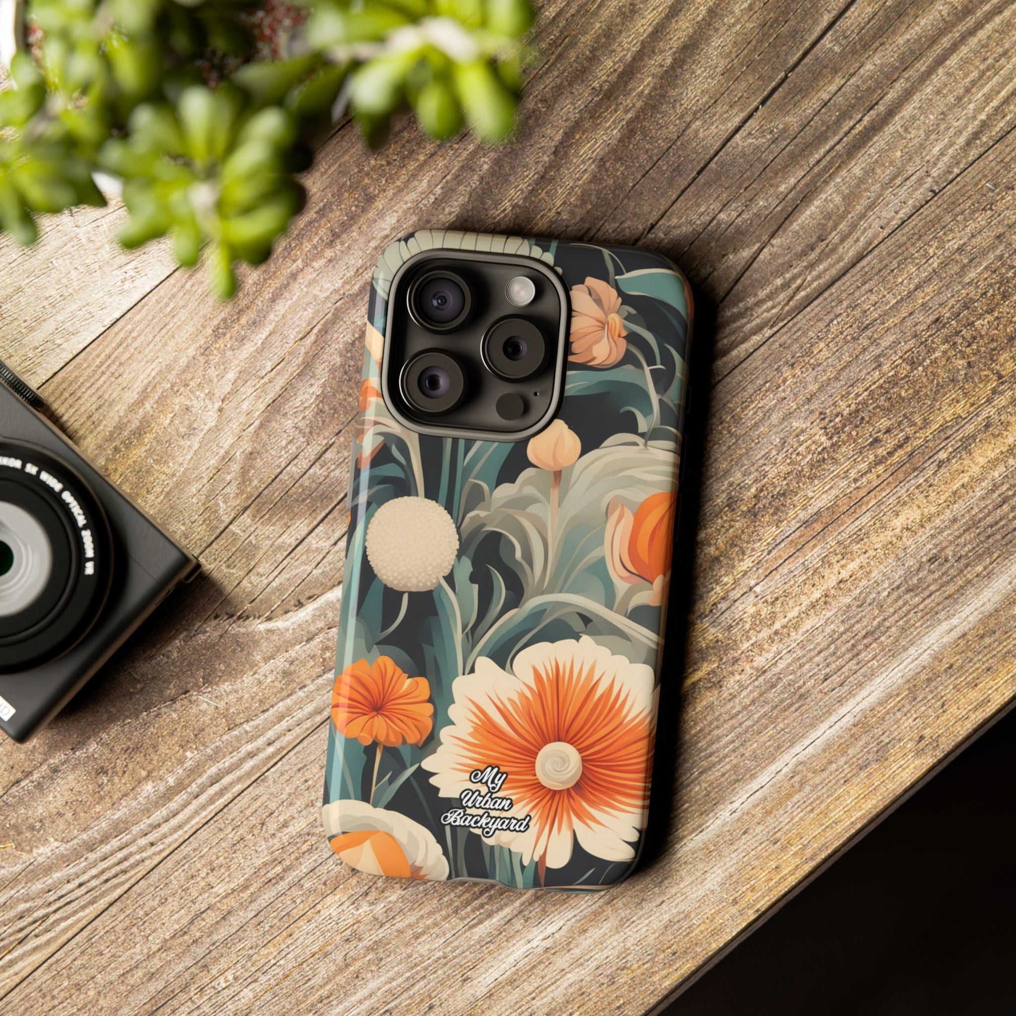 Orange and White Flowers, Cell Phone Case - Apple, Samsung, Google Pixel