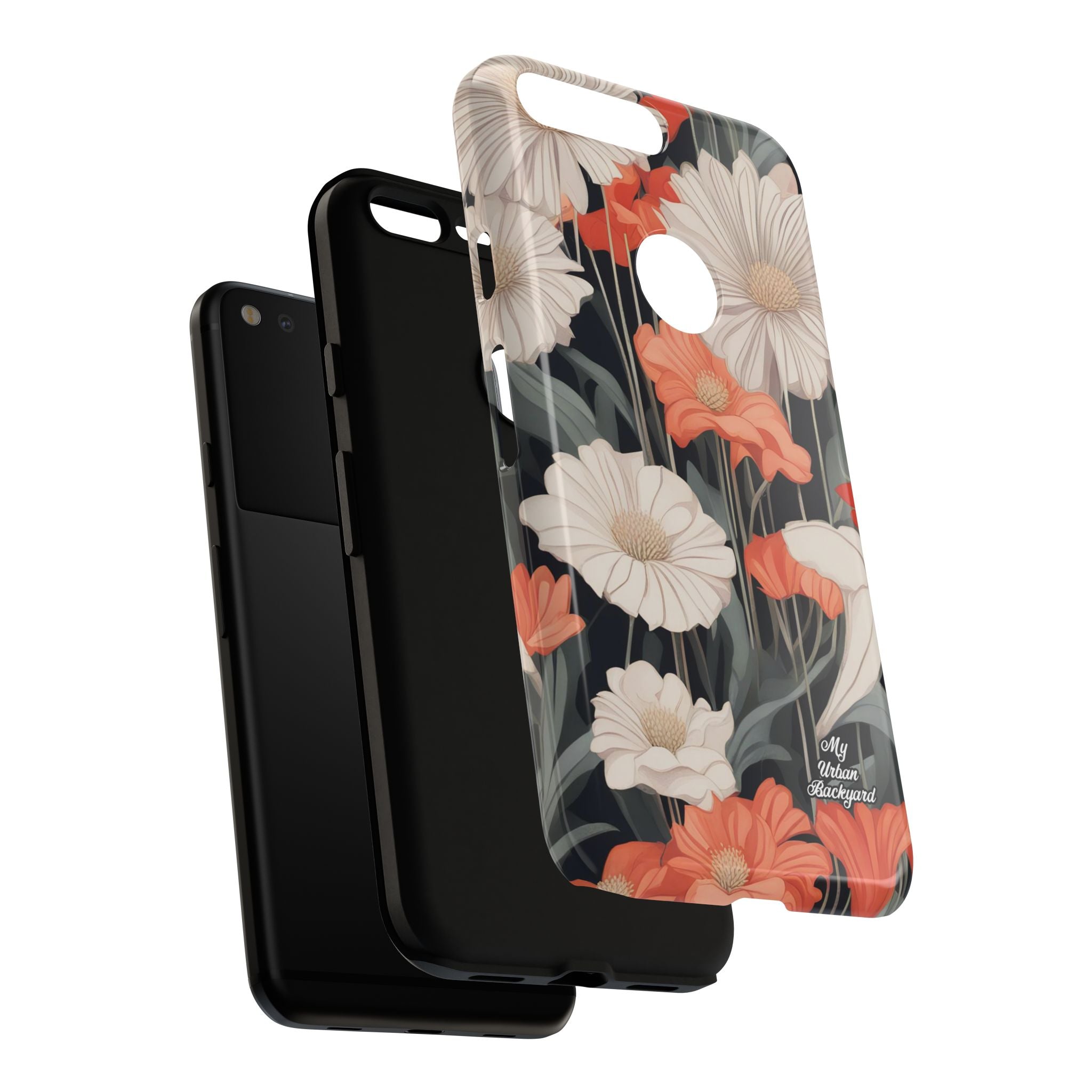 Art Deco Flowers, Cell Phone Case - Apple, Samsung, Google Pixel