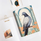 City Pigeon, Spiral Notebook Writing Journal - 118 Ruled Pages