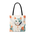 Whiskers, Cat Tote Bag with Cotton Handles For Everyday Use, 3 Sizes