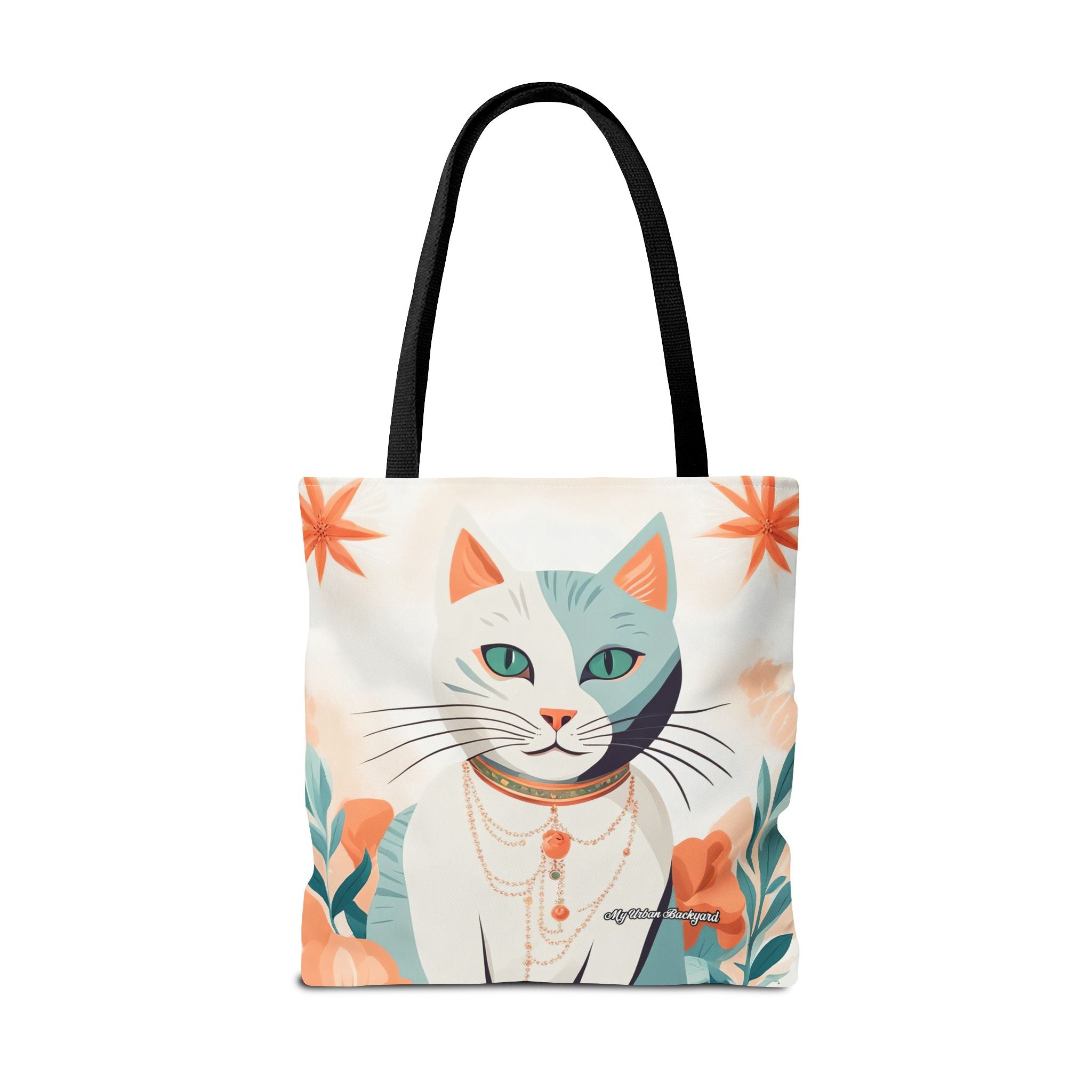 Whiskers, Cat Tote Bag with Cotton Handles For Everyday Use, 3 Sizes