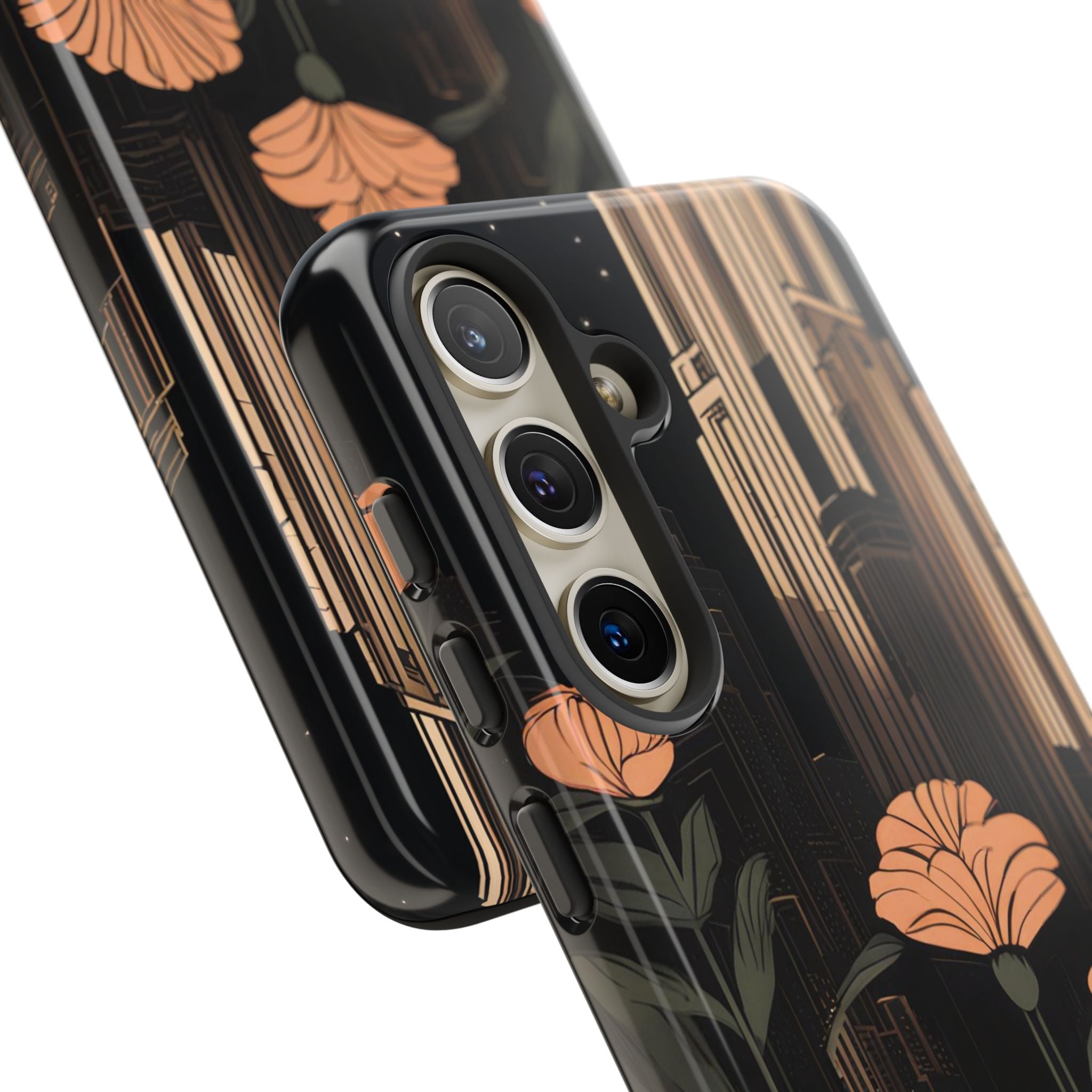 Urban Evening with Flowers, Cell Phone Case