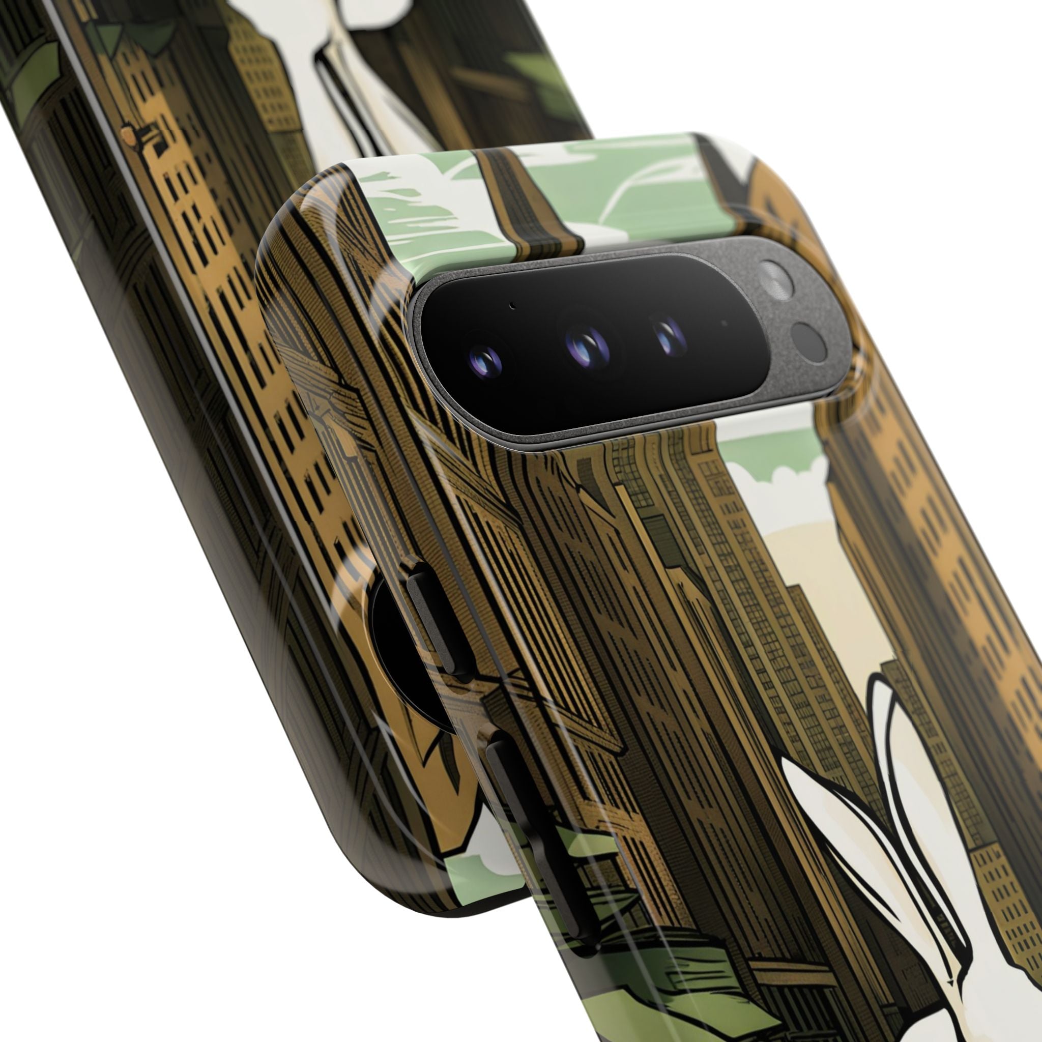 White Rabbit on a City Street, Cell Phone Case - Apple, Samsung, Google Pixel