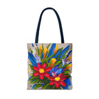 Vibrant Wildflowers Tote Bag with Cotton Handles For Everyday Use, 3 Sizes