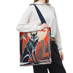 City Wolf Tote Bag, Tote with Cotton Handles For Everyday Use, 3 Sizes