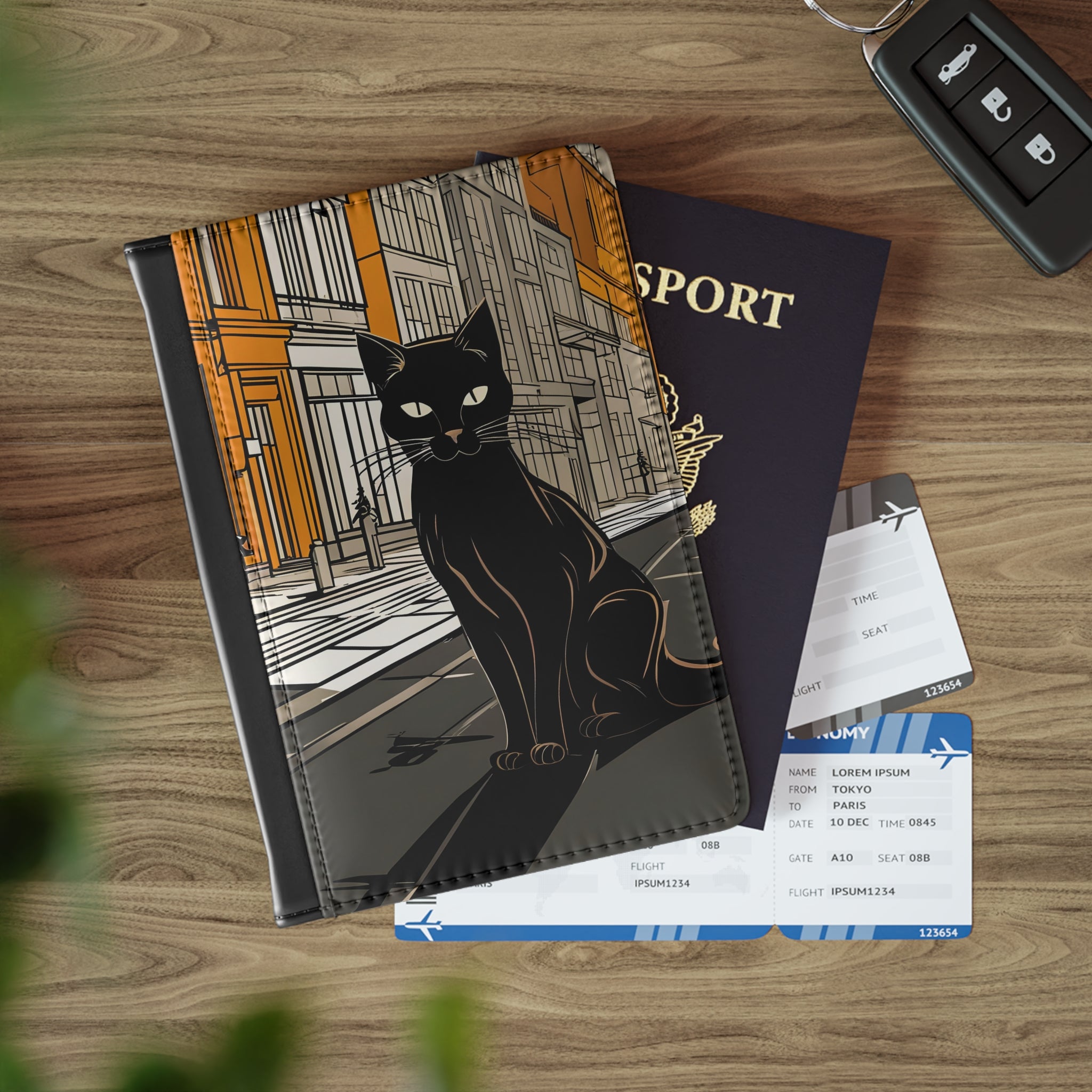 Lucian Purrcrest, Black Cat Passport Cover