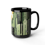 Art Deco Coyote, Ceramic Coffee Mug