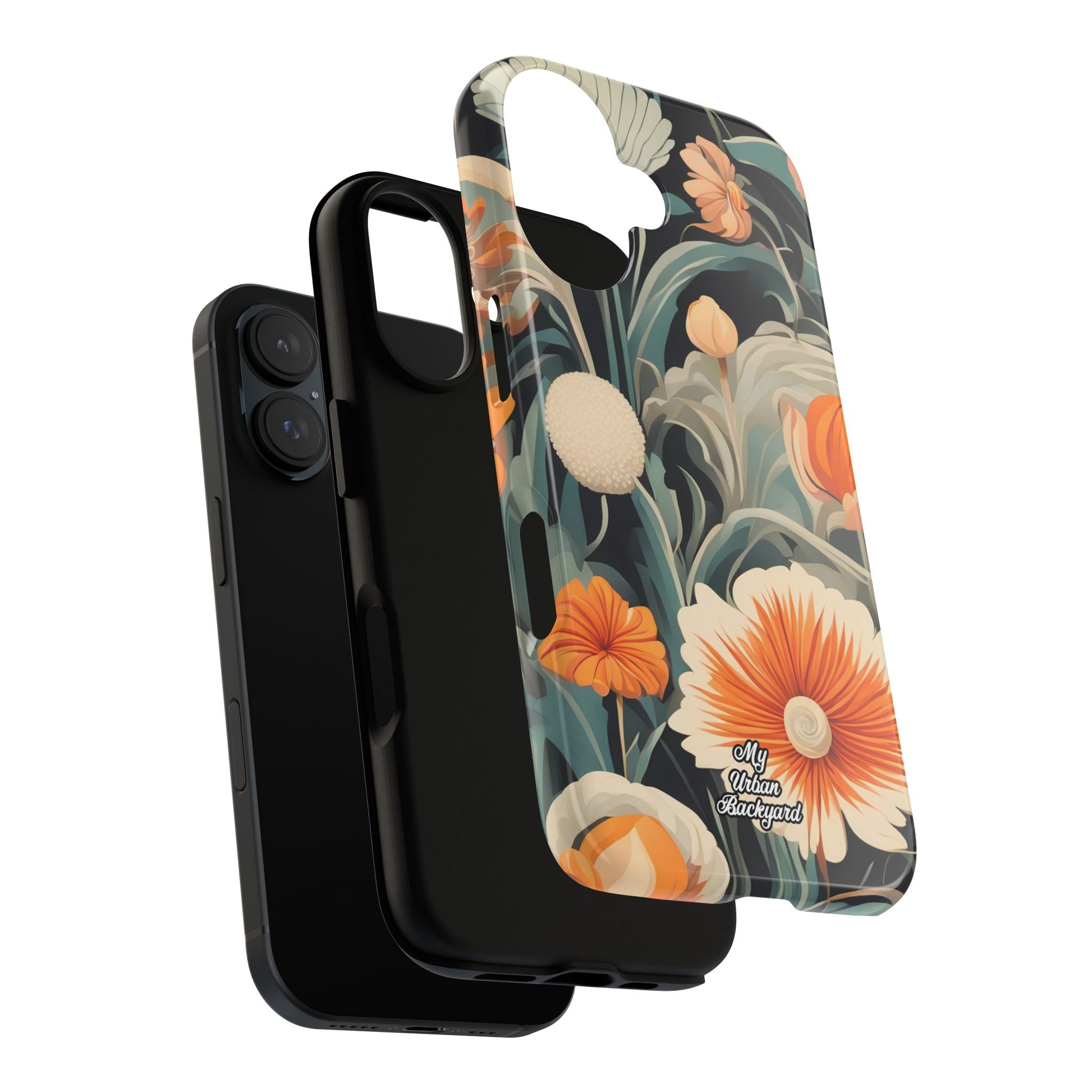 Orange and White Flowers, Cell Phone Case - Apple, Samsung, Google Pixel