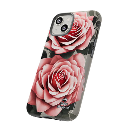 Pink Rose Flowers, Cell Phone Case - Apple, Samsung or Google Pixel