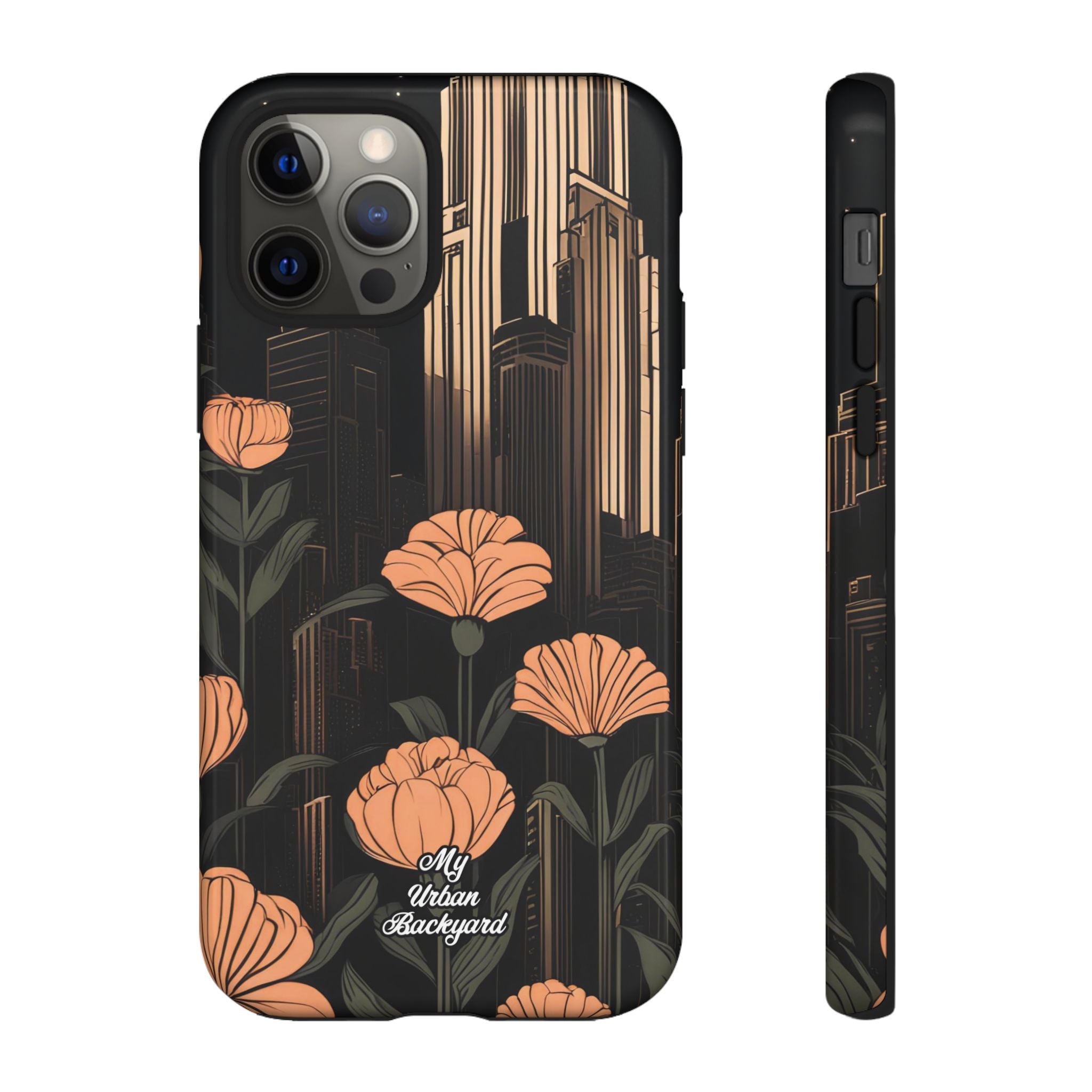 Urban Evening with Flowers, Cell Phone Case