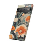 Orange and White Flowers, Cell Phone Case - Apple, Samsung, Google Pixel