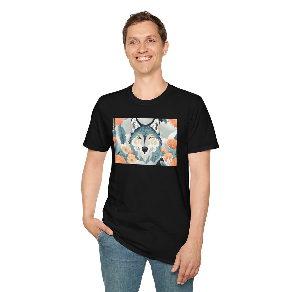 Blue Wolf, Soft 100% Cotton T-Shirt, Unisex, Short Sleeve, Classic Fit