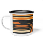 Charming White Goat, Enamel Camping Mug