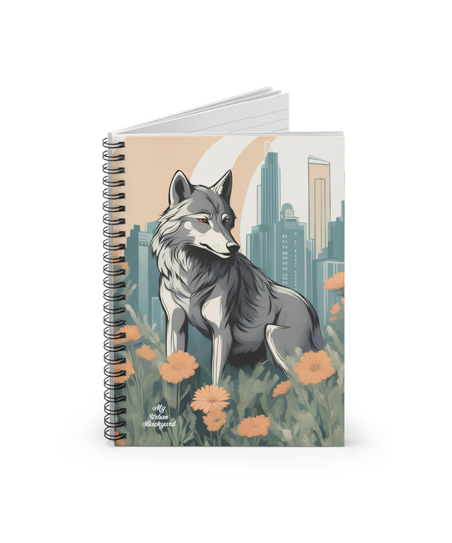 Urban Wolf, Spiral Notebook Journal - Write in Style