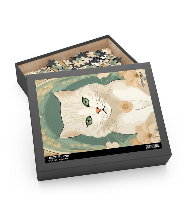 Blanca Purrington, Cat Jigsaw Puzzle, (120, 252, or 500-Piece)