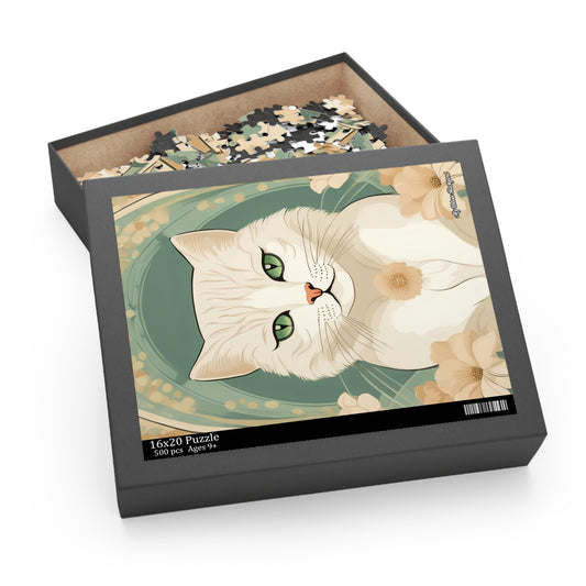 Blanca Purrington, Cat Jigsaw Puzzle, (120, 252, or 500-Piece)